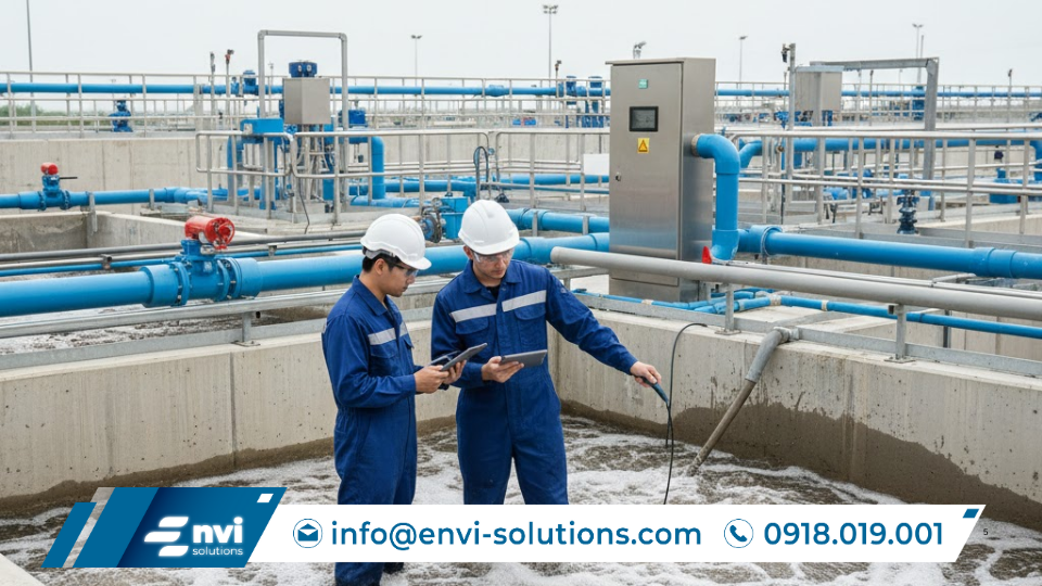 quy trình xử lý nước thải sinh hoạt Envi Solutions