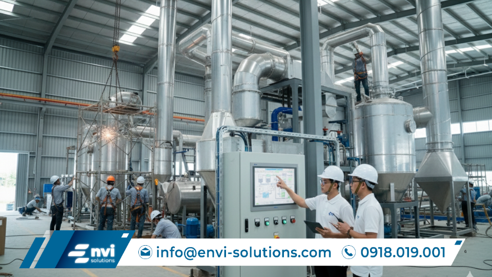 Hệ thống xử lý khí thải: Giải pháp khuyên dùng & xu hướng công nghệ mới 2025