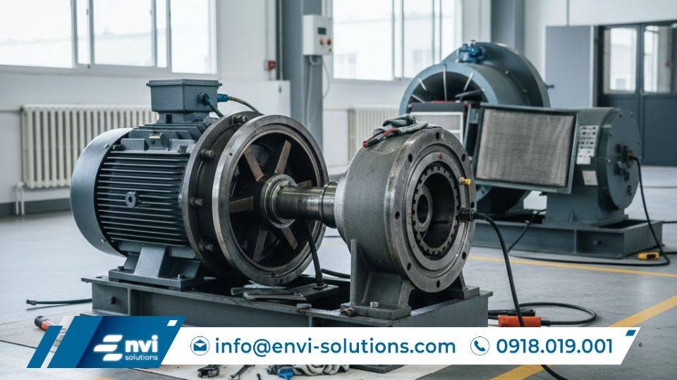 Bảo trì máy bơm và máy thổi khí trong hệ thống xử lý nước thải công nghiệp để đảm bảo vận hành ổn định