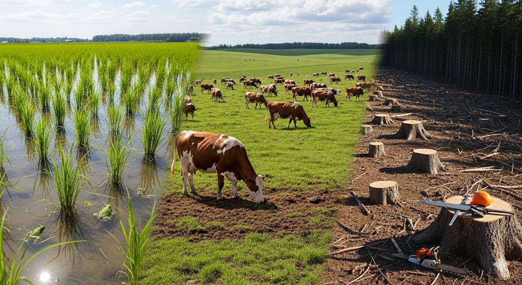 Các loại khí nhà kính chính góp phần gây nóng lên toàn cầu