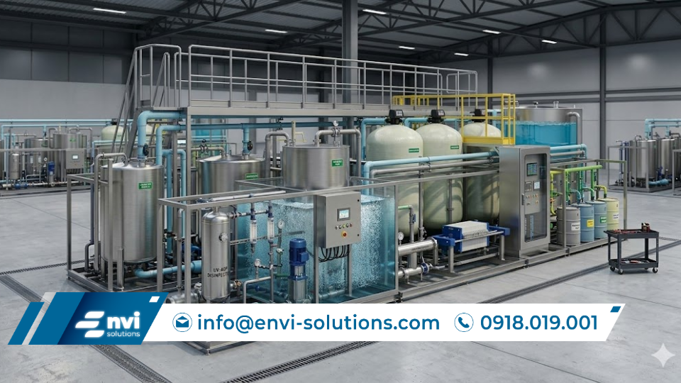 công nghệ xử lý sinh học trong module xử lý nước thải y tế