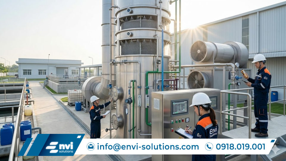 Hệ thống xử lý mùi công nghiệp bằng công nghệ hiện đại
