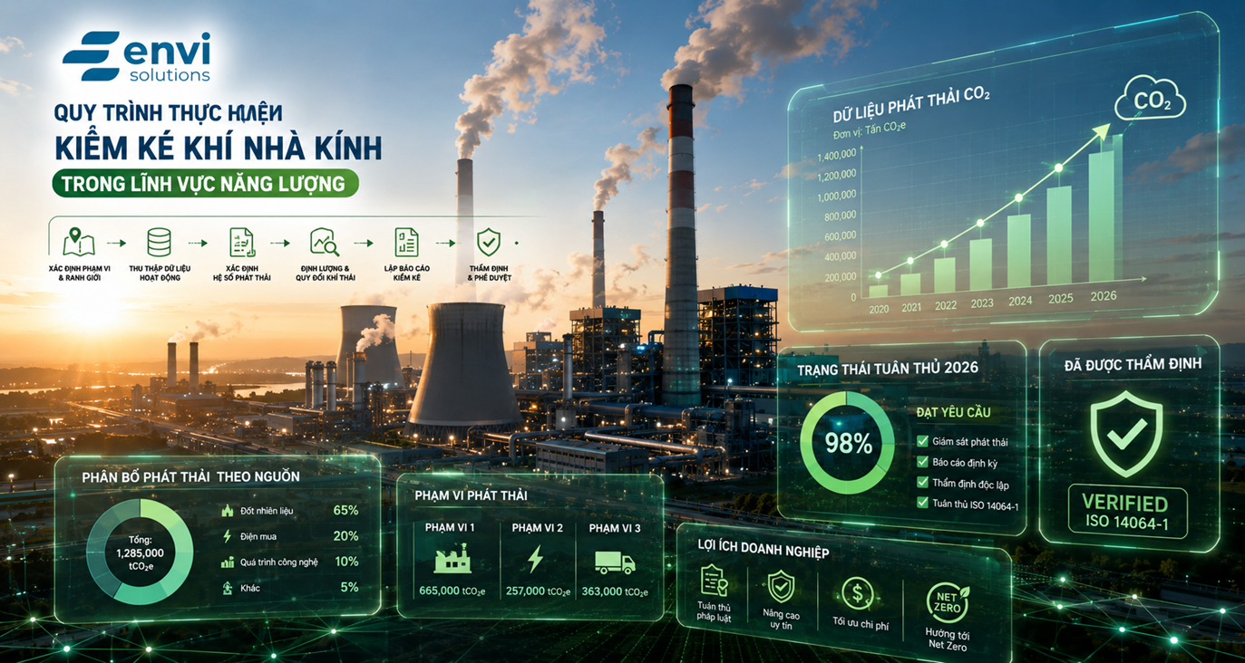 Kiểm kê khí nhà kính năng lượng Envi Solutions.